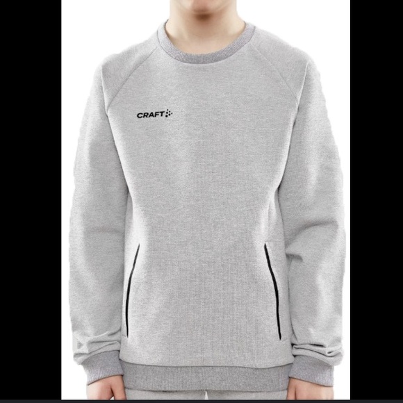 NEW - CRAFT Peloton Zip Pockets Mens Grey Sweatshirt | M - Picture 1 of 16